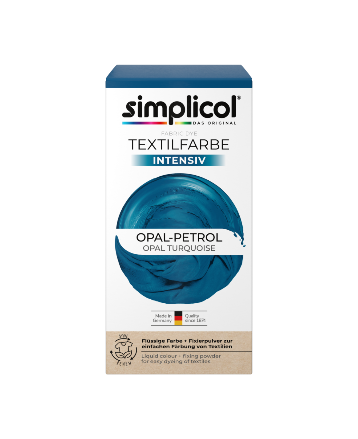 simplicol Fabric Dye intensive Opal Turquoise 