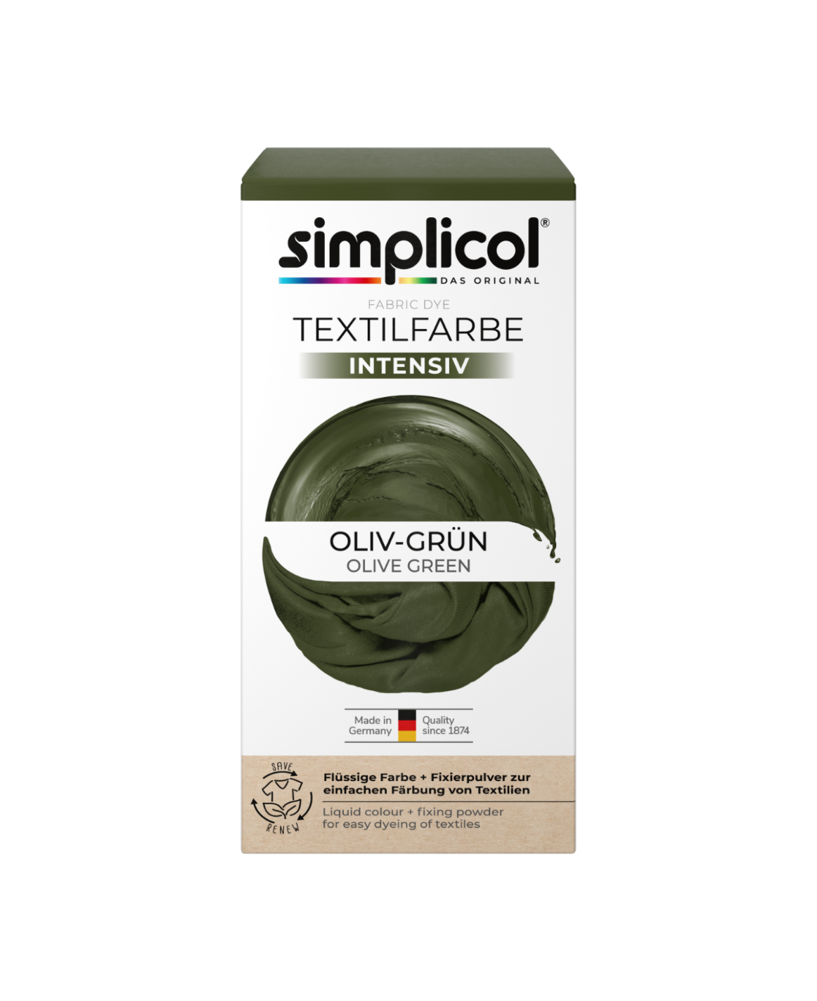 simplicol Fabric Dye intensive Olive Green