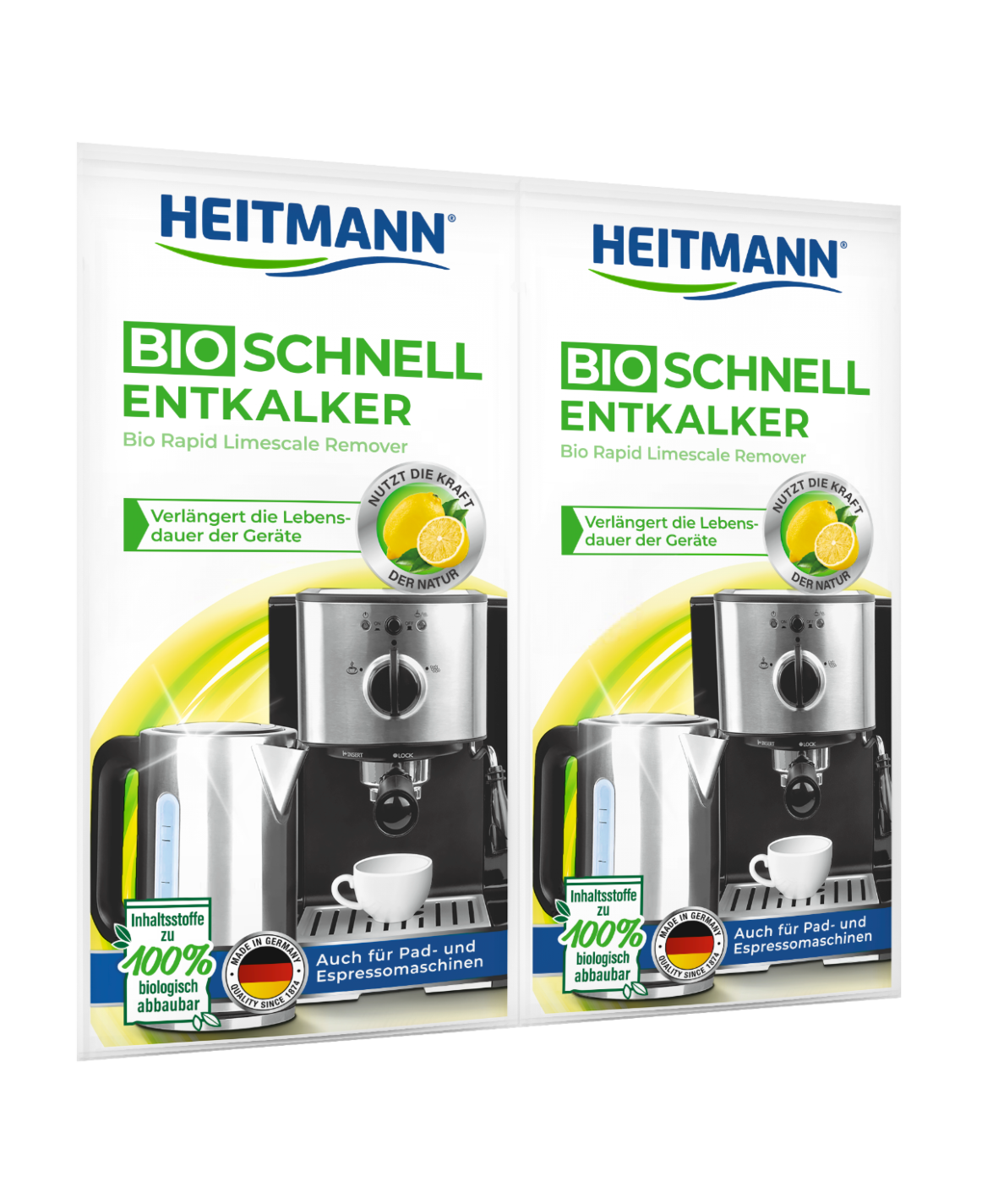 HEITMANN Bio Rapid Limescale Remover 2 x 25 g