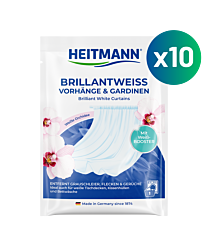 HEITMANN Brilliant White Curtains 50 g, 10-Pack