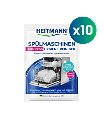 HEITMANN Express Dishwasher Hygiene Cleaner 30 g 10-Pack