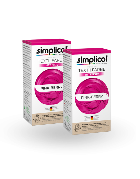 simplicol Textilfarbe intensiv Pink-Berry 2er Pack