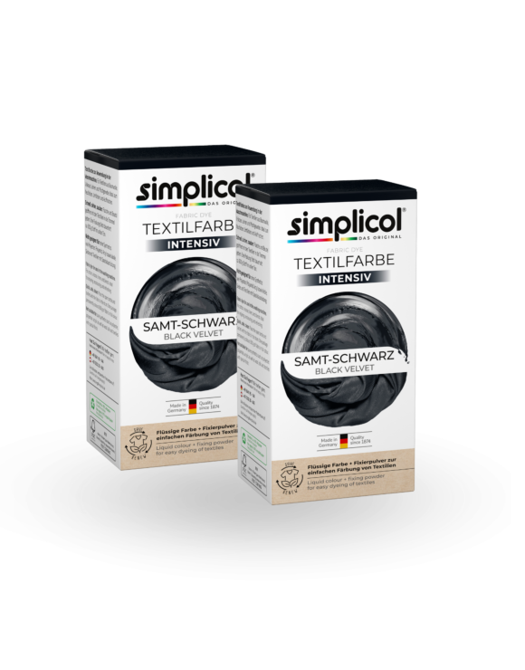 simplicol Textilfarbe intensiv Samt Schwarz 2er Pack