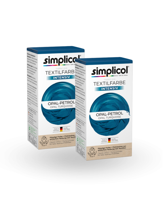 simplicol Textilfarbe intensiv Opal Petrol 2er Pack