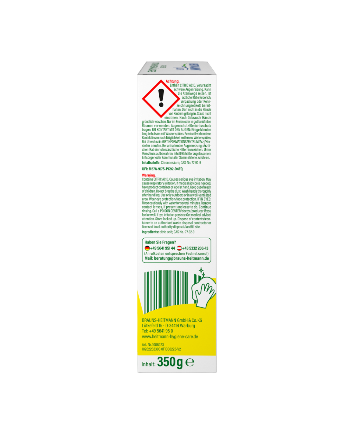 HEITMANN pure Reine Citronensäure 350 g