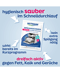 HEITMANN Express Spülmaschinen Hygiene-Reiniger