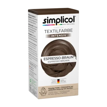 simplicol Textilfarbe intensiv Espresso Braun