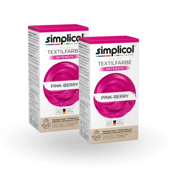 simplicol Textilfarbe intensiv Pink-Berry 2er Pack