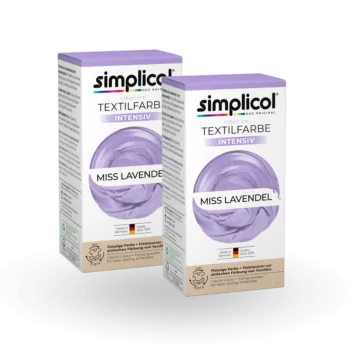 simplicol Textilfarbe intensiv Miss Lavendel 2er Pack