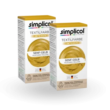 simplicol Textilfarbe intensiv Senf-Gelb 2er Pack