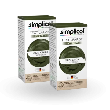 simplicol Textilfarbe intensiv Oliv-Grün 2er Pack