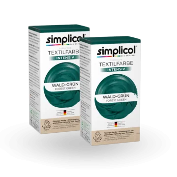 simplicol Textilfarbe intensiv Wald Grün 2er Pack