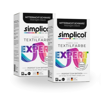 simplicol Textilfarbe expert Mitternacht-Schwarz 2er Pack