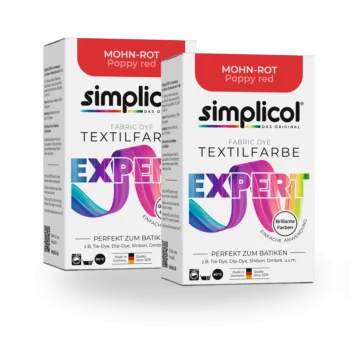 simplicol Textilfarbe expert Mohn-Rot 2er Pack