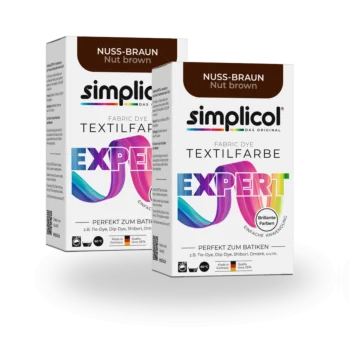 simplicol Textilfarbe expert Nuss-Braun 2er Pack
