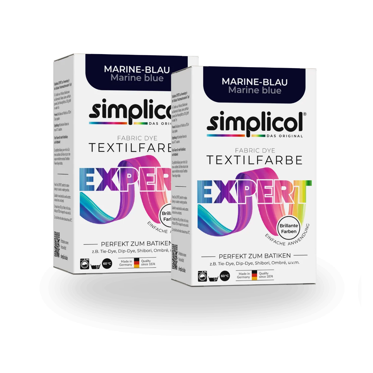 simplicol Textilfarbe expert Marine-Blau 2er Pack